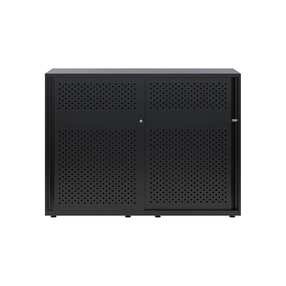 Armoire à rideaux Glide Portes acoustiques dos plein - Bisley