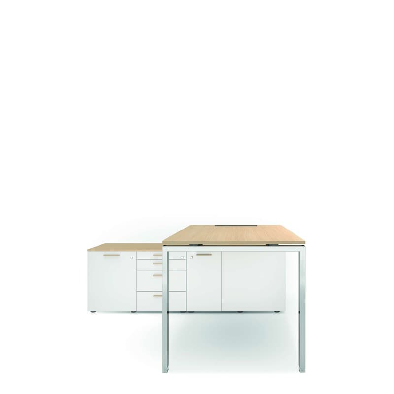 Bureau GLIDER en pont sur meuble BRALCO