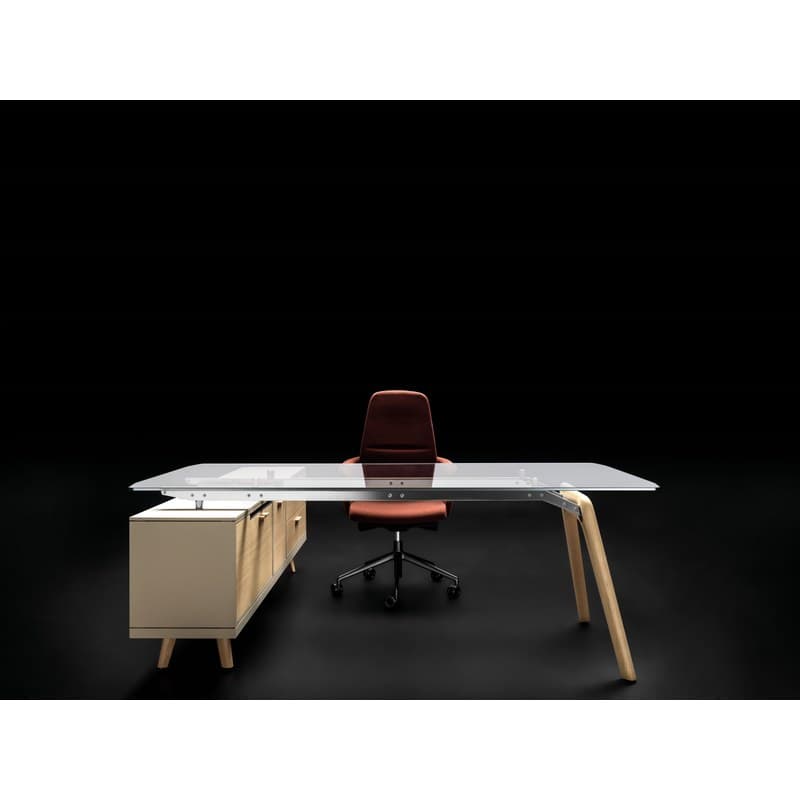 Bureau de direction RAIL sur meuble BRALCO