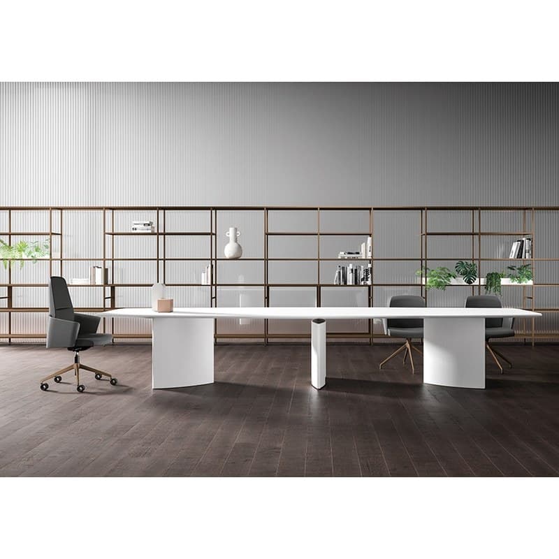 Table de conférence tonneau TRILO 12 à 14 places BRALCO