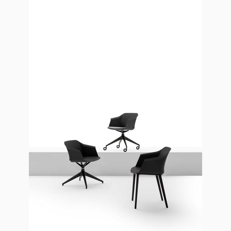 Chaise SEIKA sur roulettes BRALCO