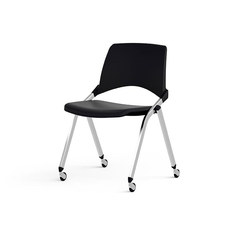 Chaise EMI polypropylène sur roulettes EOL