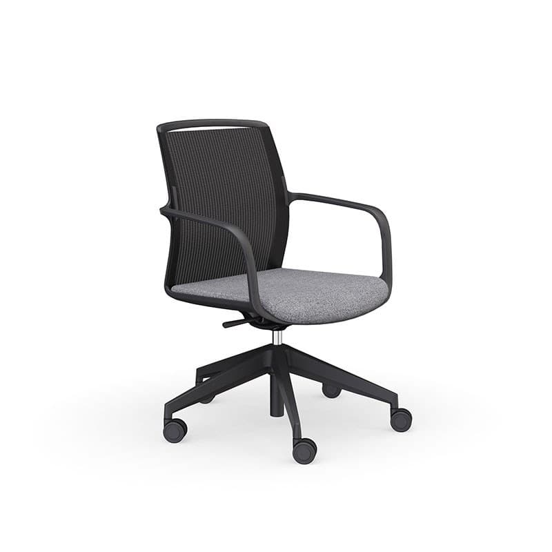 Chaise de réunion LOUIS sur roulettes EOL