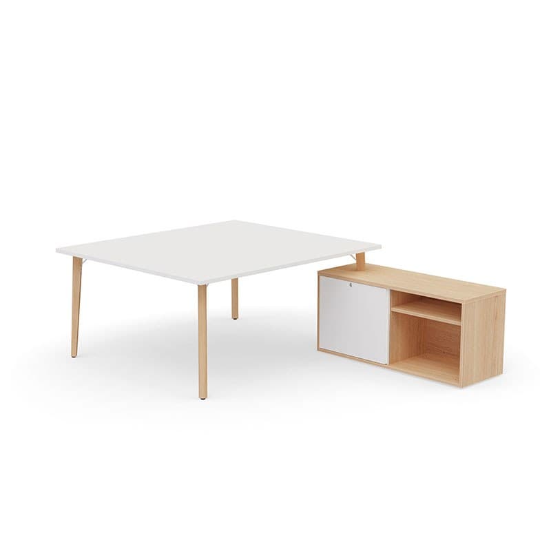 Bureau ROBIN P. 142 cm avec rangement porteur EOL