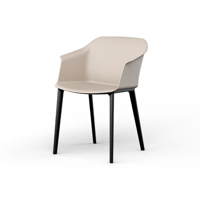 Fauteuil coque SCOTT 4 pieds polypropylène EOL