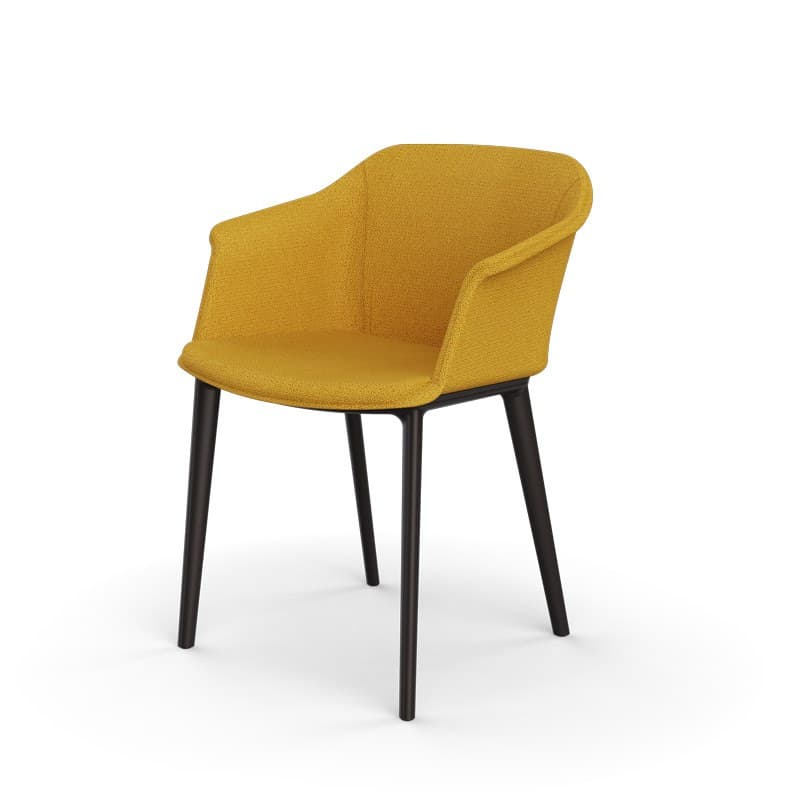 Fauteuil SCOTT tapissé 4 pieds polypropylène EOL