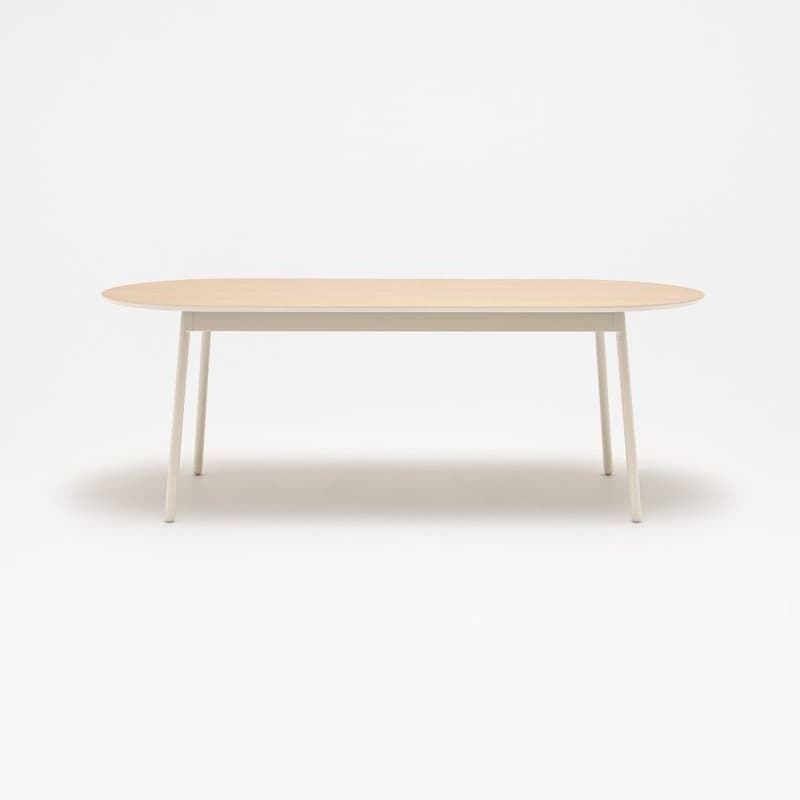 Table ovale design pied métal UNIT