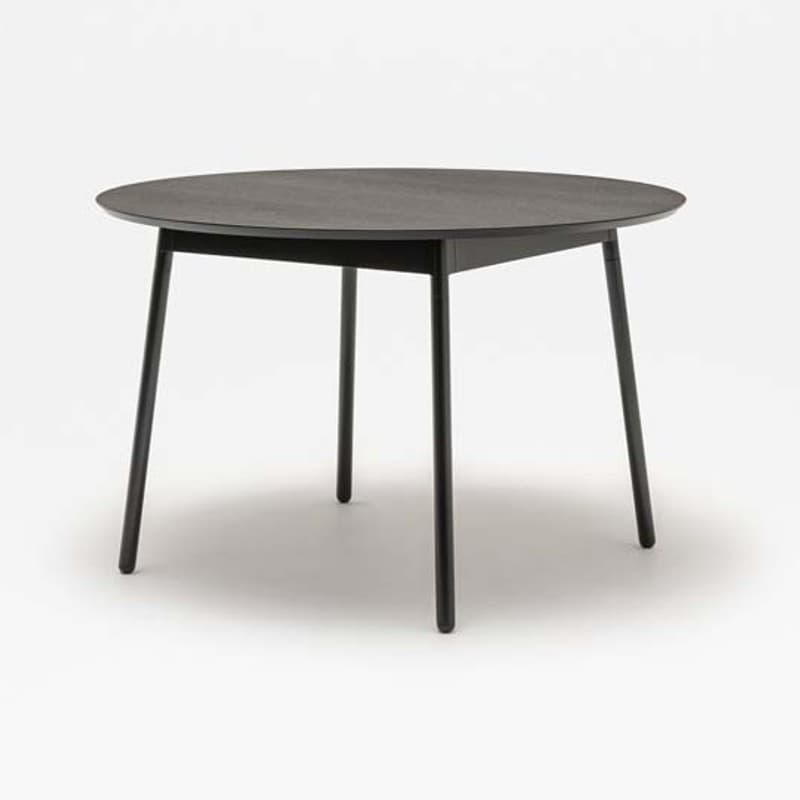 Table ronde design pied métal UNIT