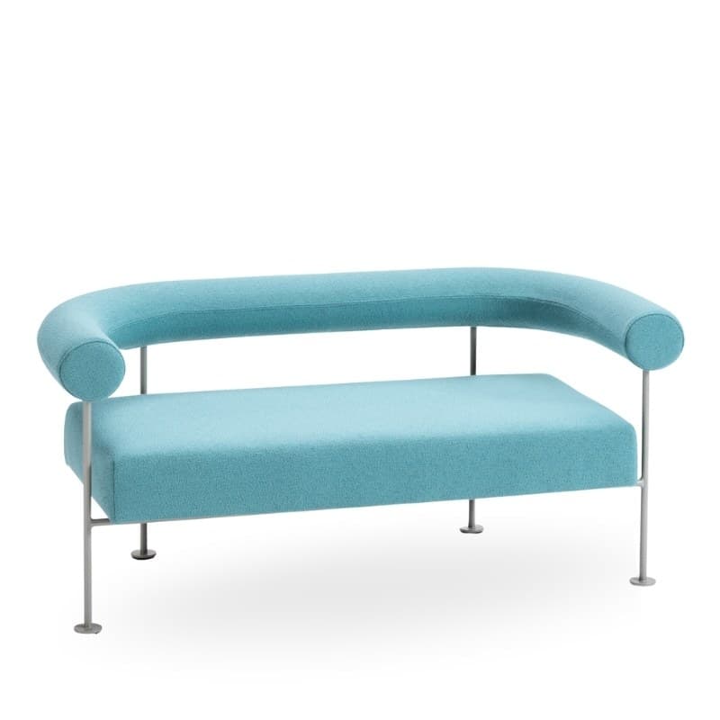 Canapé QUA-NDO en tissu, pieds métal - MIDJ