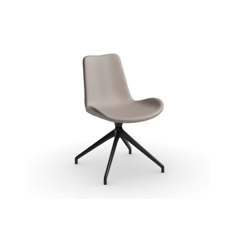 Chaise DALIA en tissu, pivotante - MIDJ