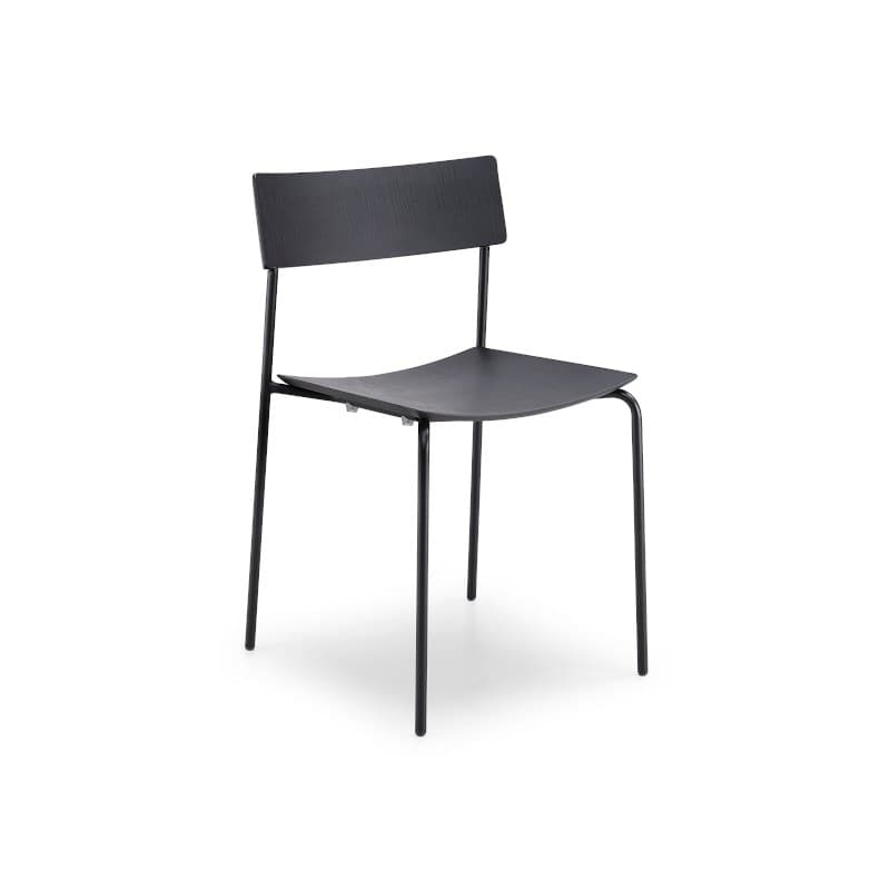 Chaise MITO coque bois, pieds métal - MIDJ