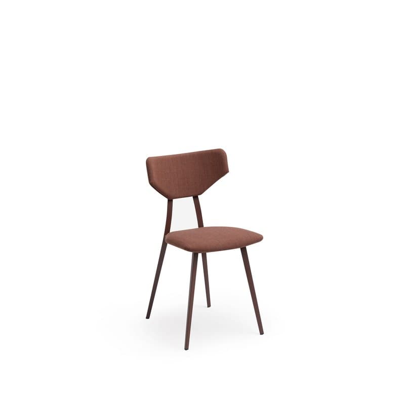 Chaise TOSCA en tissu, pieds métal - MIDJ