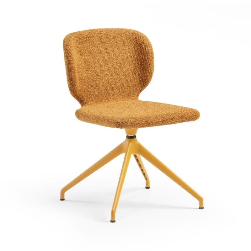 Chaise WRAP.1 en tissu, pivotante - MIDJ