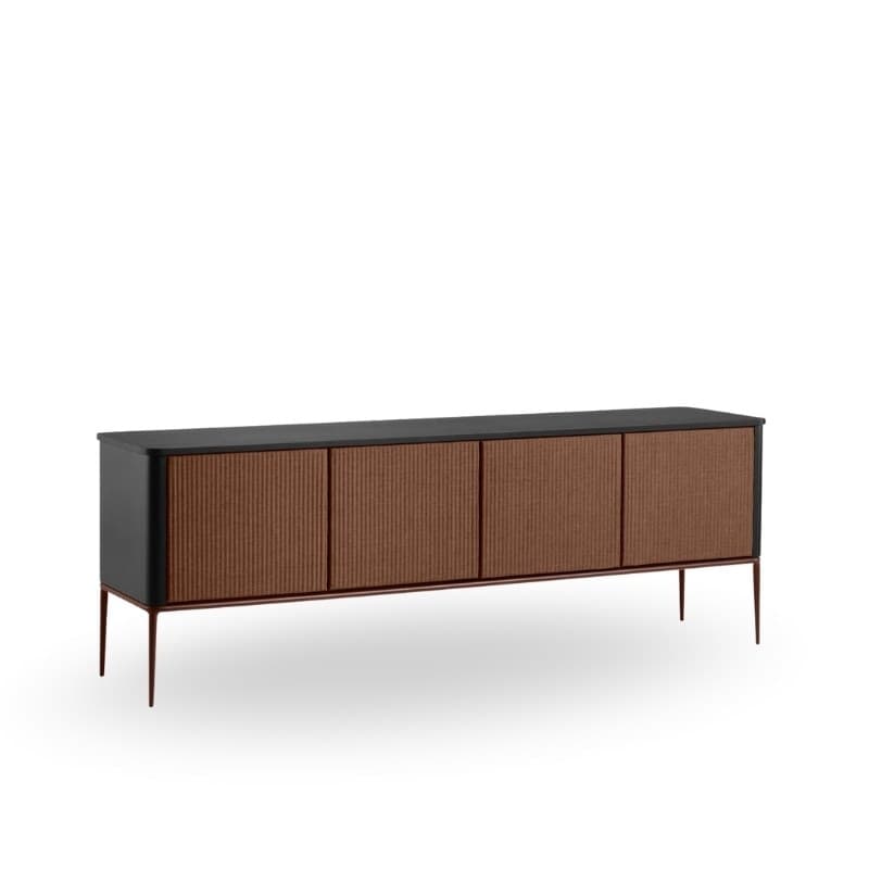 Enfilade LEA laquée et tissu - MIDJ