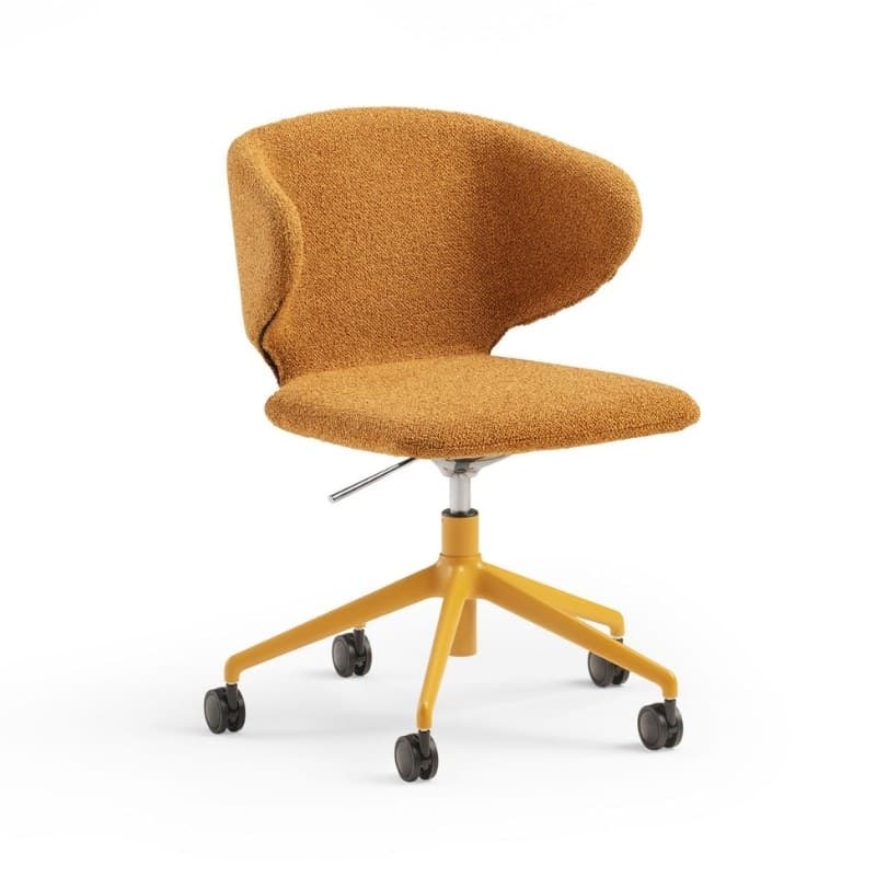Fauteuil de bureau WRAP.1 en tissu - MIDJ