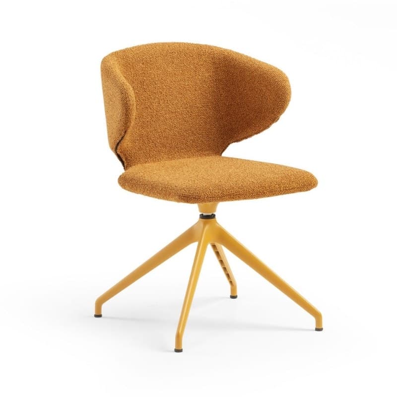Fauteuil WRAP.1 en tissu, pivotant - MIDJ