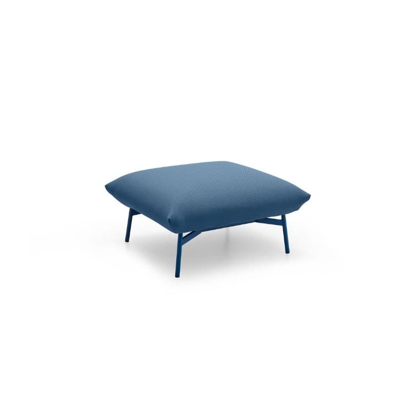 Pouf AREA en tissu, pieds métal - MIDJ
