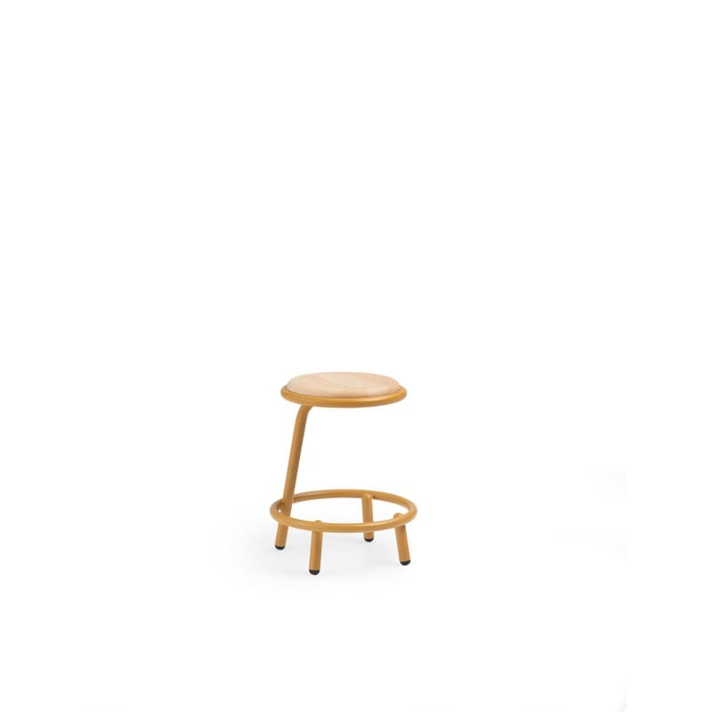 Tabouret LESS en tissu, pieds métal - MIDJ