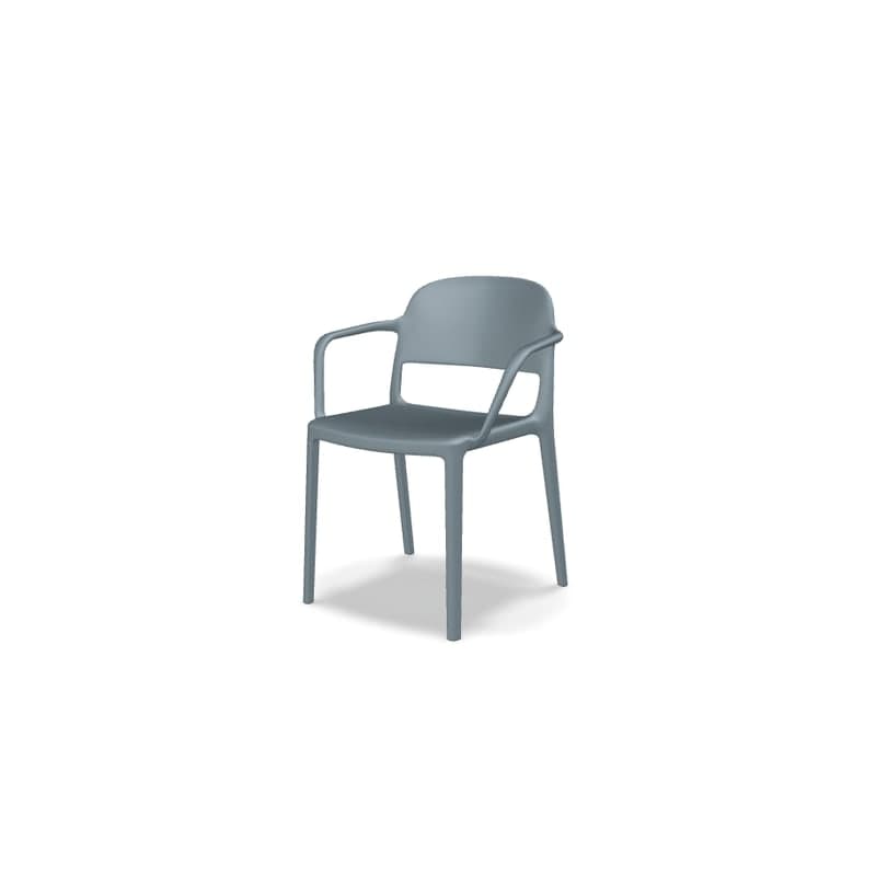 Chaise avec accoudoirs BLENDY - bleu