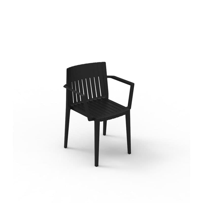 Chaise avec accoudoirs SPRITZ - noir