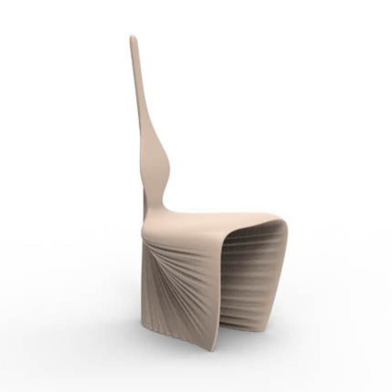 Chaise design in & out BIOPHILIA - écru