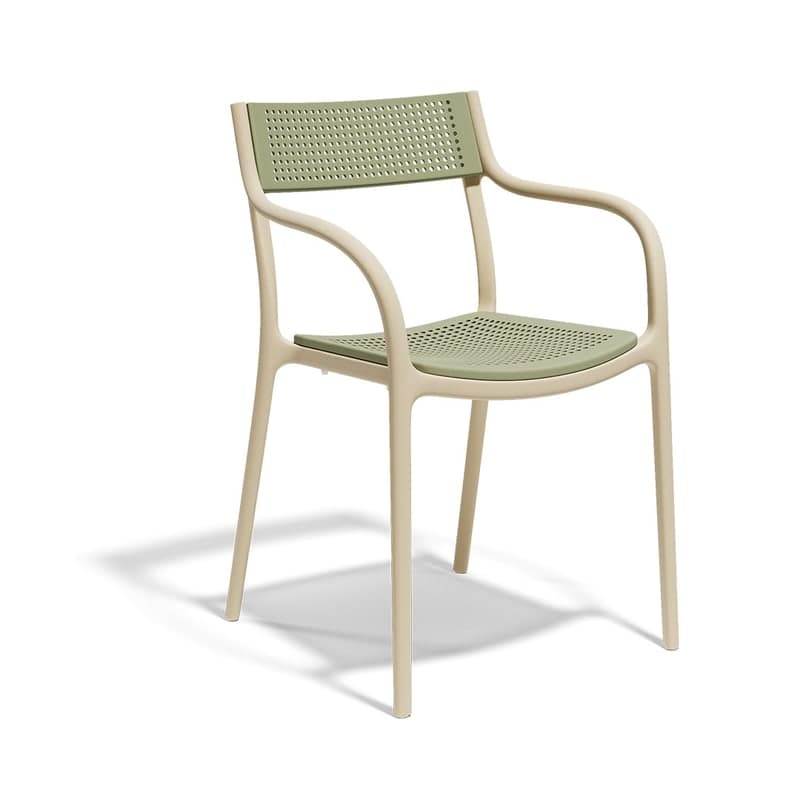 Chaise in & out MADISON DOTS - crème
