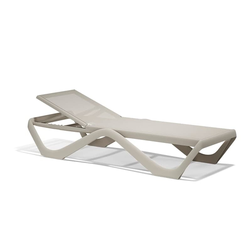 Chaise longue design LOVE - écru
