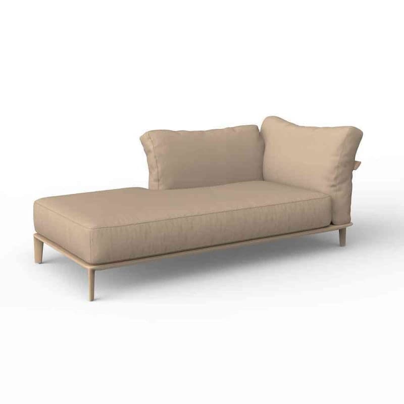 Chaise-longue droite PASADENA - camel