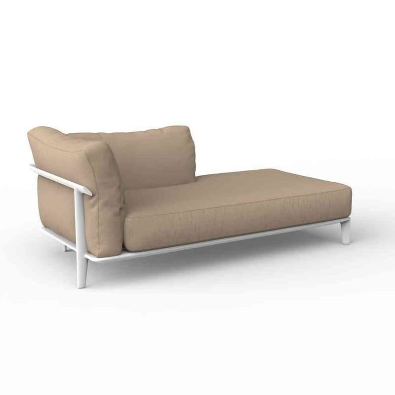 Chaise-longue gauche PASADENA - blanc