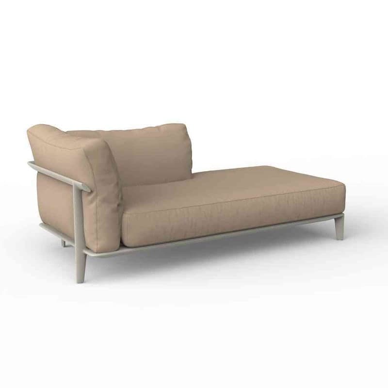 Chaise-longue gauche PASADENA - ecru