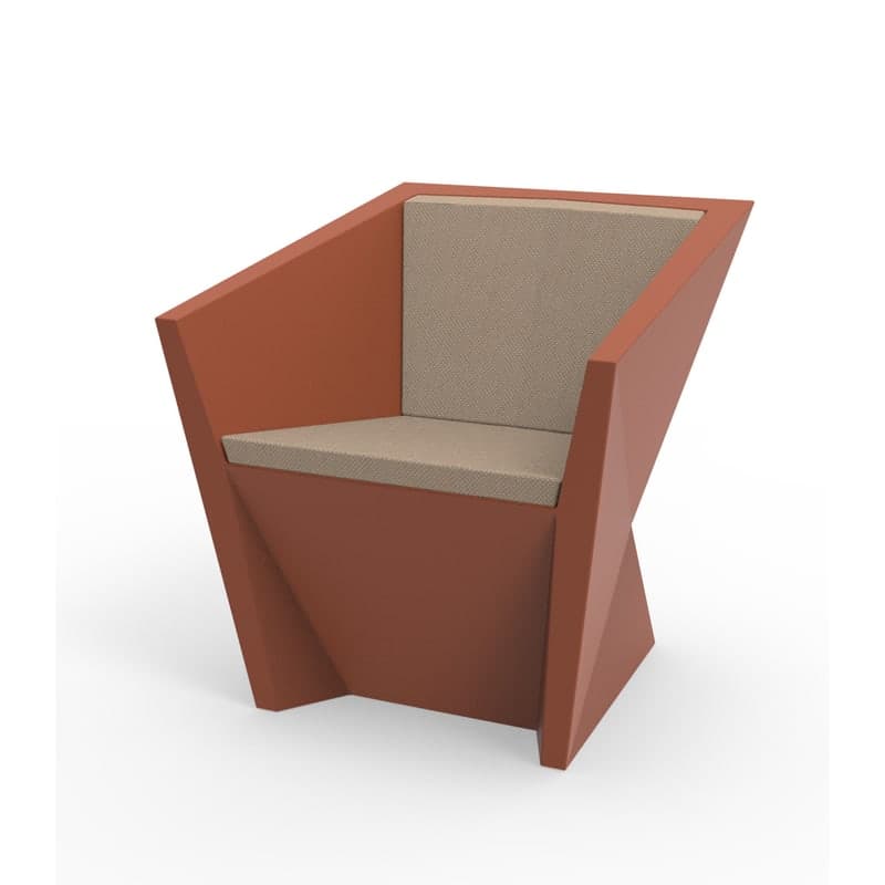 Fauteuil design in & out FAZ - argile