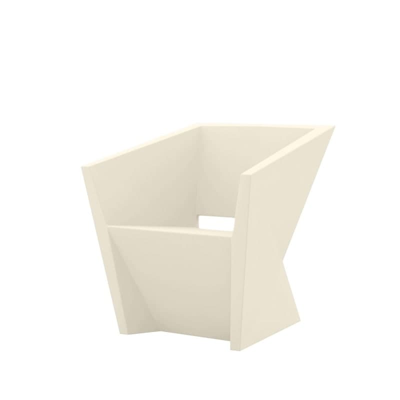 Fauteuil design in & out FAZ - crème