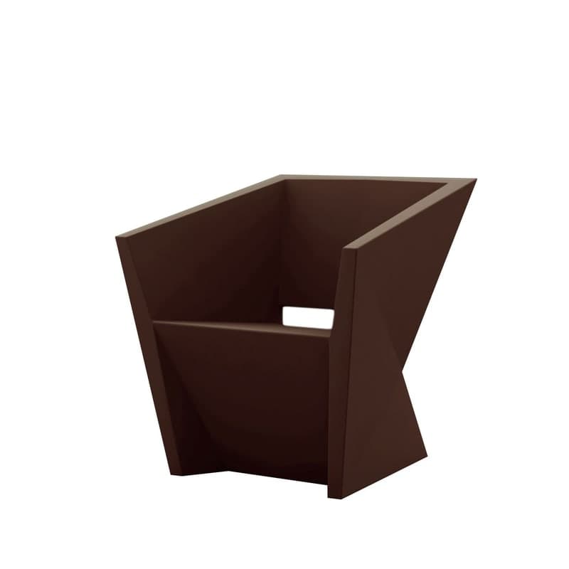 Fauteuil design in & out FAZ - marron