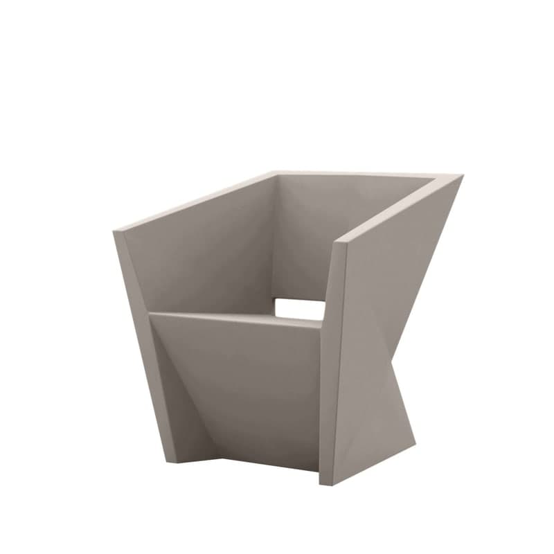 Fauteuil design in & out FAZ - tortora
