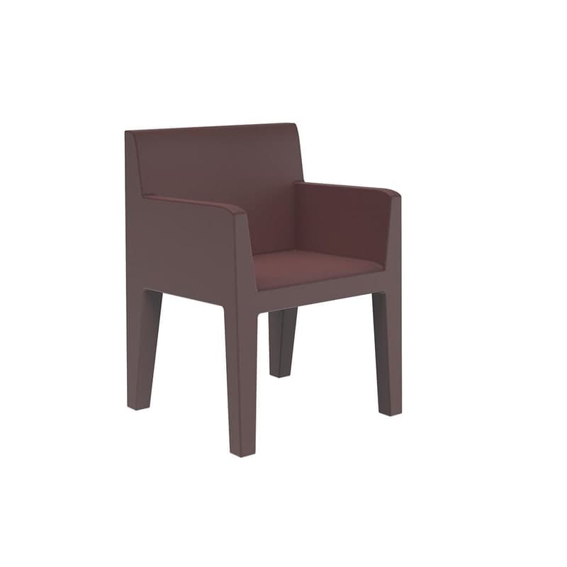 Fauteuil design in & out JUT - grenat