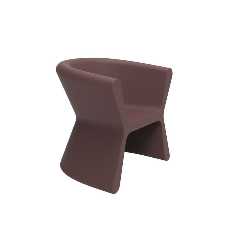 Fauteuil design in & out PAL - grenat