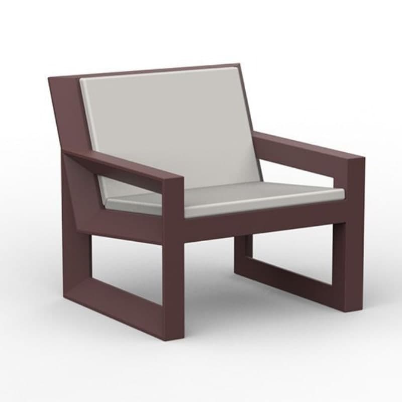 Fauteuil lounge in & out FRAME - grenat