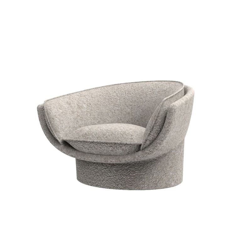 Fauteuil lounge LUNA - Ecru granit