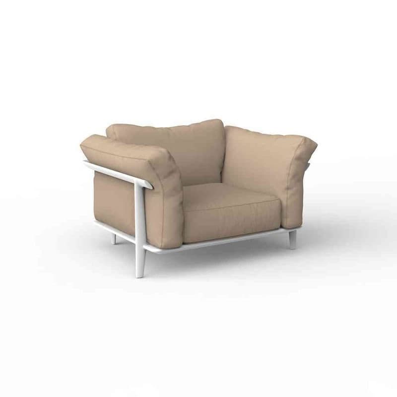 Fauteuil lounge PASADENA - blanc