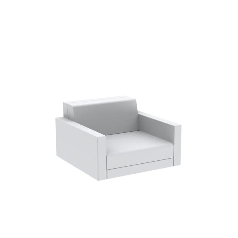 Fauteuil lounge PIXEL - Blanc