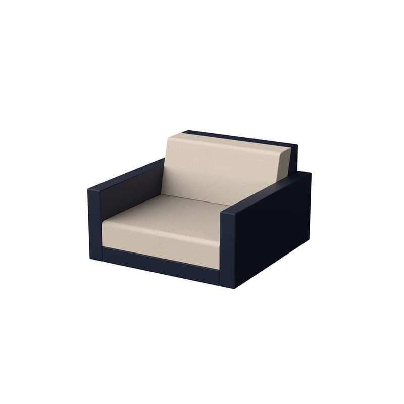 Fauteuil lounge PIXEL - Bleu