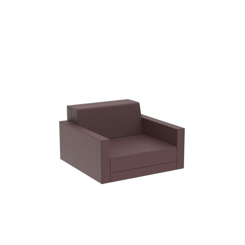 Fauteuil lounge PIXEL - Garnet