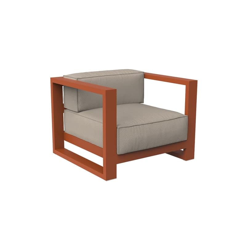 Fauteuil lounge Posidonia - argile