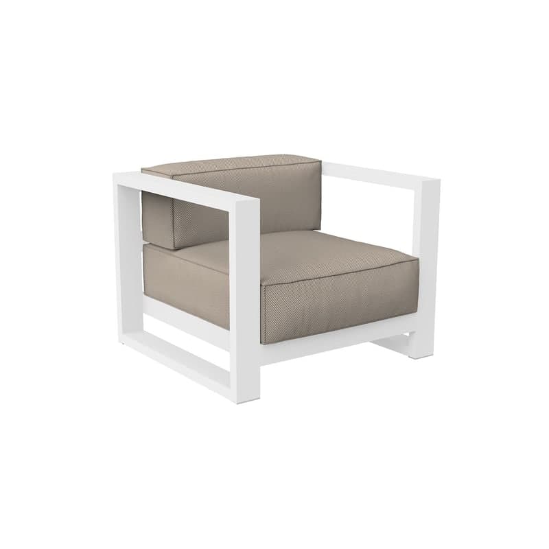 Fauteuil lounge Posidonia - blanc