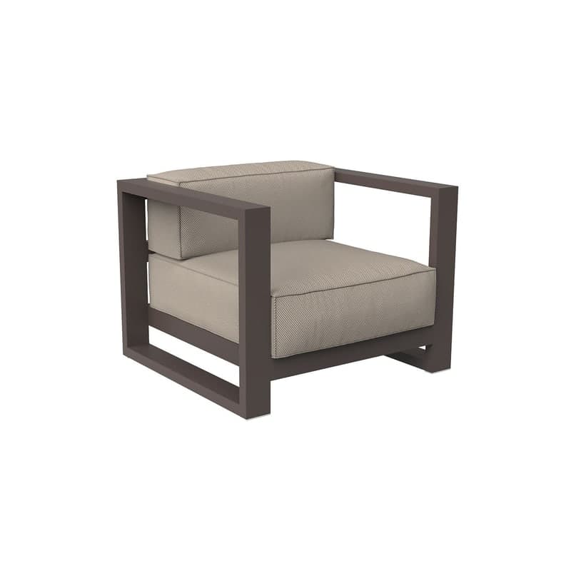 Fauteuil lounge Posidonia - brun