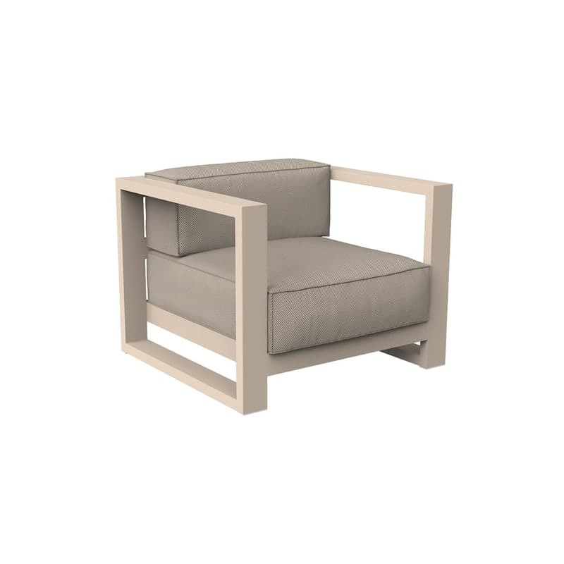 Fauteuil lounge Posidonia - crème