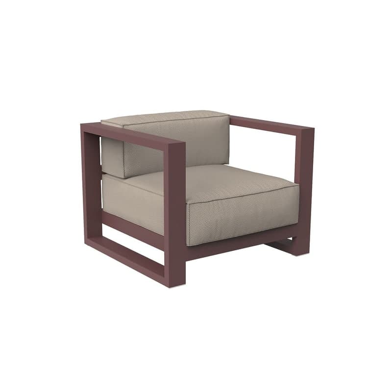 Fauteuil lounge Posidonia - grenat