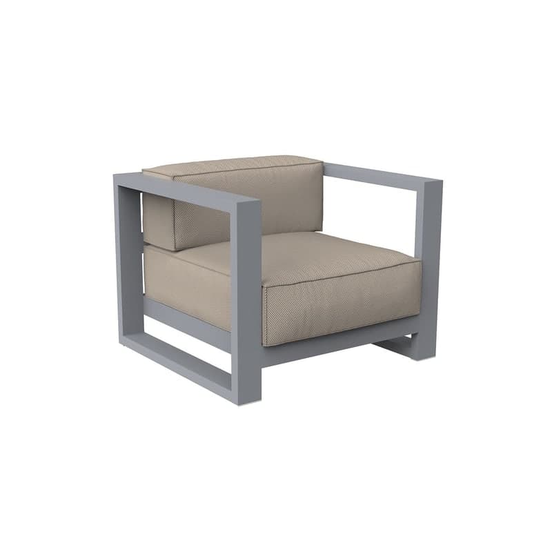 Fauteuil lounge Posidonia - gris