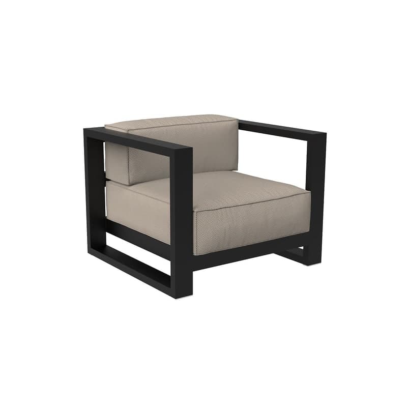 Fauteuil lounge Posidonia - noir