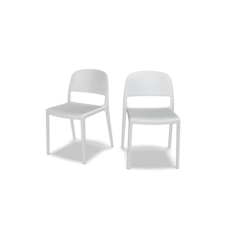 Lot de 2 chaises BLENDY - blanc